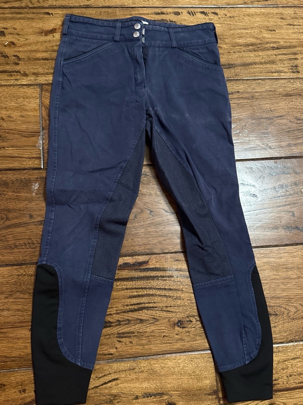 Women’s Riding Pants- Navy Jersey Equestrian Breeches